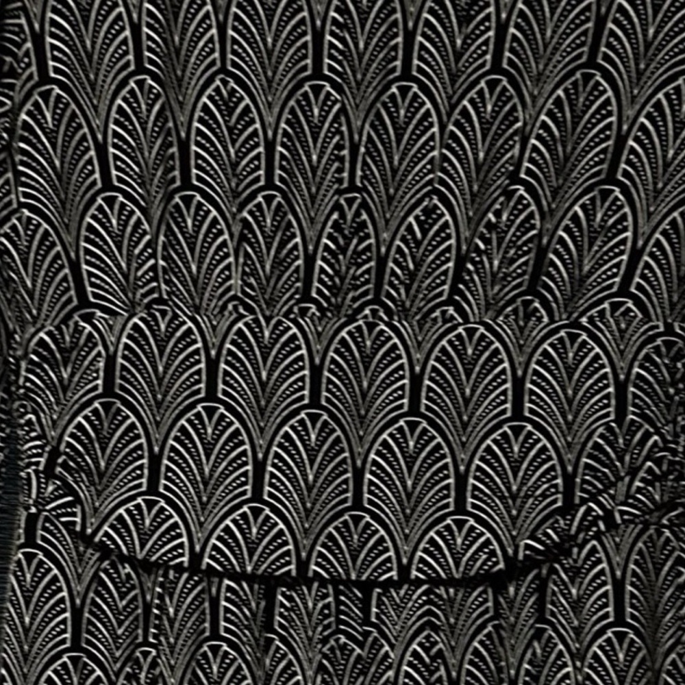 Maeve by Anthropologie Galena Midi Dress – Black & White Art Deco Print – Size M - Picture 6 of 9